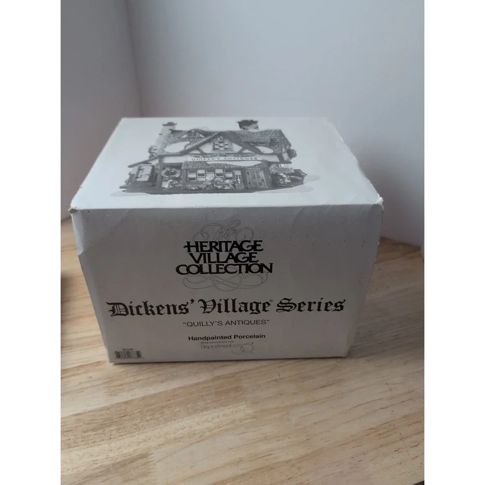 Department 56 Quilly's Antiques Dickens' Village Series Lighted House #58348